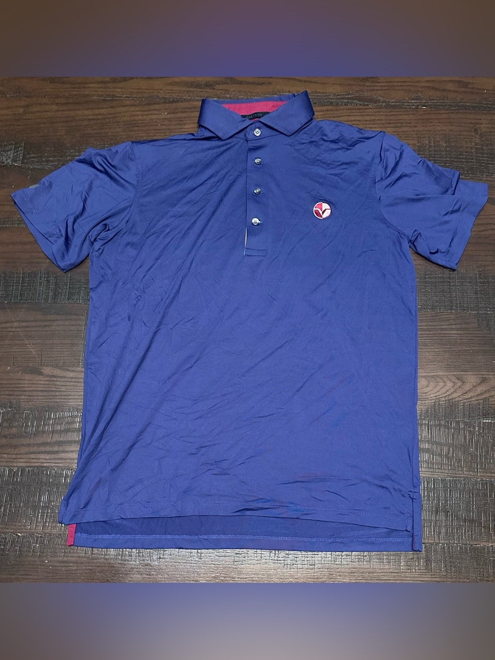 Greyson Men’s Performance Stretch Golf Polo Navy Blue Size Medium